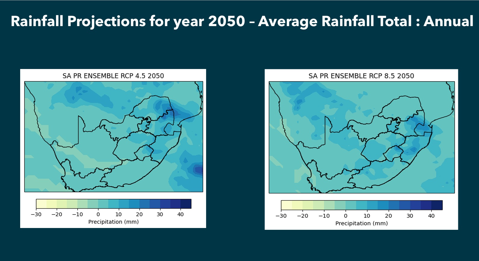 Rainfall Projections Map