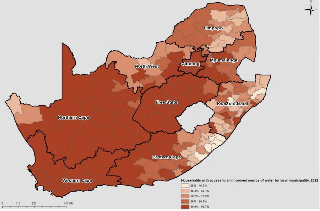 Improved Water Access Map