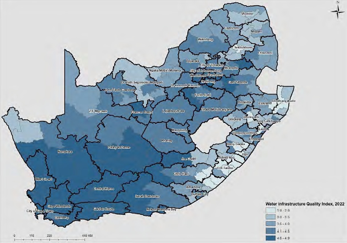 Water Infrastructure Quality Index Map